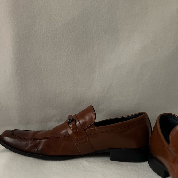 Steve Madden Size 10 1/2 Brown Leather Slip On Mens Shoes - Picture 8 of 16